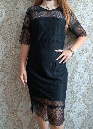 Мила чорна сукня з сіточки( мережива), гарно підійде на літо. стильне, чорне, гот,