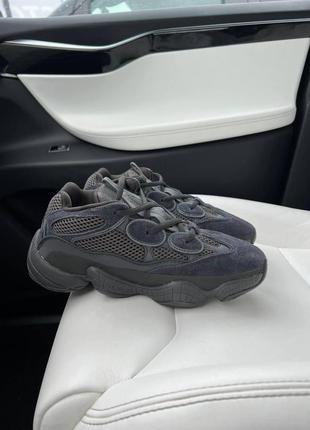 Мужские и женские кроссовки  adidas yeezy boost 500 black8 фото