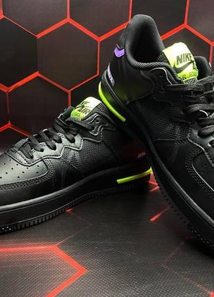 Мужские кроссовки  nike air force 1 react black