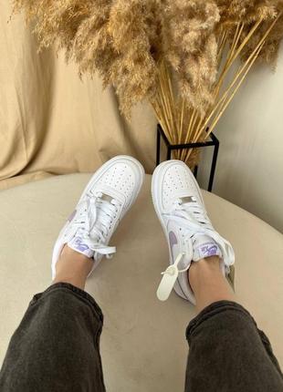 Жіночі кросівки  nike air force 1 white purple