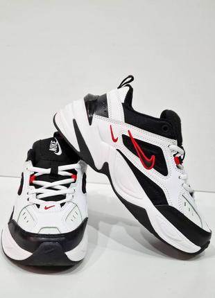 Чоловічі кросівки nike m2k tekno black white red v22 фото