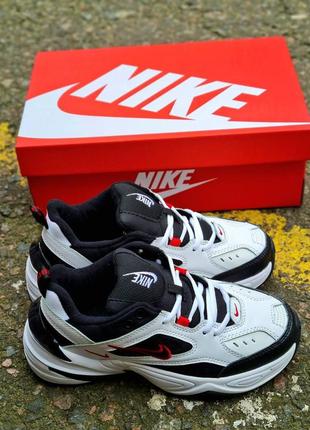 Чоловічі кросівки nike m2k tekno black white red v28 фото