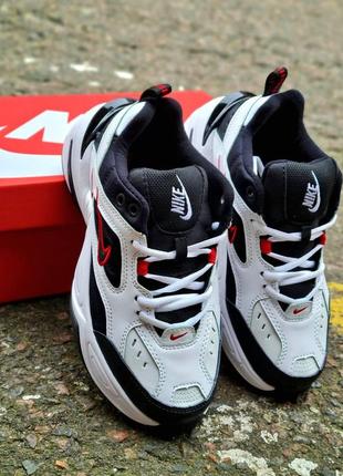 Чоловічі кросівки nike m2k tekno black white red v27 фото