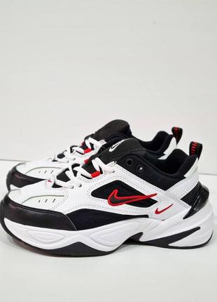 Чоловічі кросівки nike m2k tekno black white red v24 фото