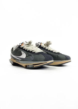 Мужские кроссовки  nike ld waffle sacai color white beige