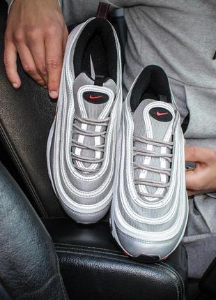 Мужские кроссовки  nike air max 97 silver4 фото