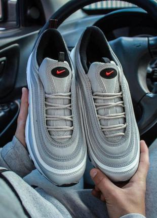 Мужские кроссовки  nike air max 97 silver1 фото