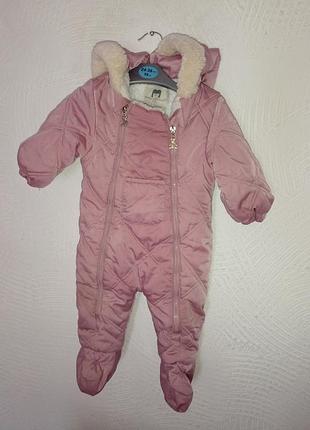 Комбинезон +шапка  для новорожденных на 9-12 месяцев