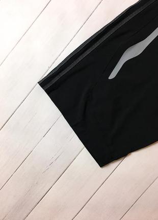 Мужские черные спортивные бриджи шорты adidas адидас с лампасами. размер s m7 фото