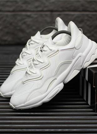 Мужские кроссовки  adidas ozweego adiprene pride white 13 фото