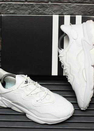 Мужские кроссовки  adidas ozweego adiprene pride white 15 фото