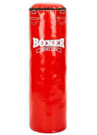 Груша боксерська boxer класик 1м пвх червона1 фото
