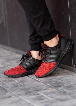 Мужские кроссовки  adidas ultra boost red black