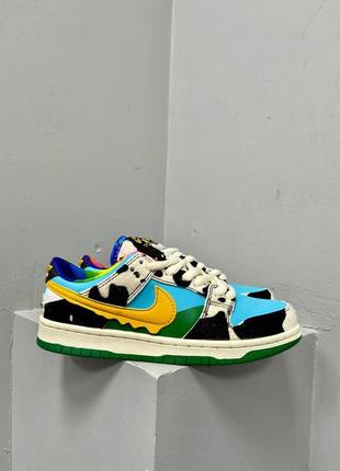 Женские кроссовки  nike sb dunk low x ben & jerry’s6 фото