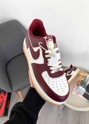 Мужские кроссовки  nike air force college pack night maroon