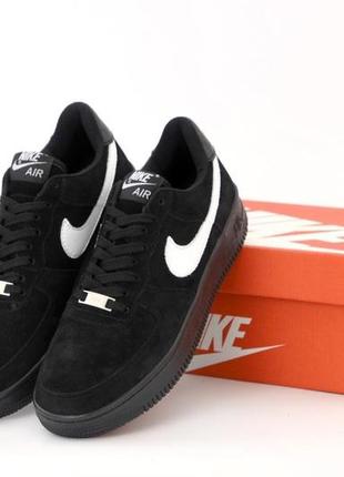 Мужские кроссовки  tre nike air force 1 low black white