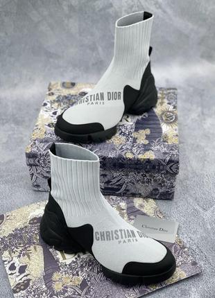 Dior white shoes socks