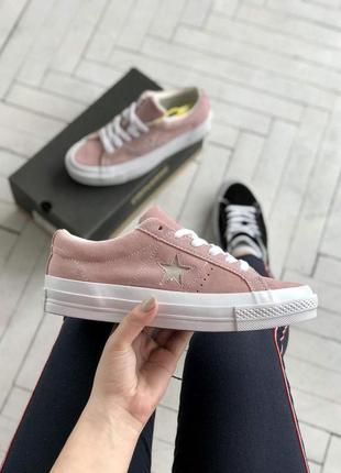 Кеды женские converse low pink конверс3 фото