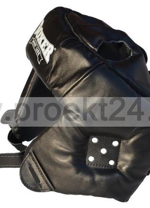 Шлем каратэ boxer м кожа черный7 фото