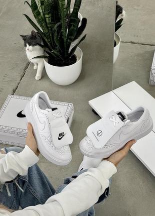 Женские кроссовки  nike kwondo 1 g-dragon peaceminusone triple white