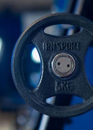 Гантелі олімпійські rn-sport 2 шт по 31 кг металеві9 фото