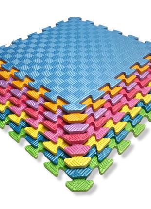Дитячий килимок-пазл 500×500×10 мм рожевий4 фото