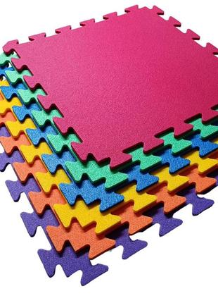 Дитячий килимок-пазл 480×480×10 мм фіолетовий4 фото