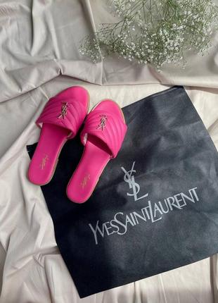 Ysl yves saint lourent slides ‘neon pink’