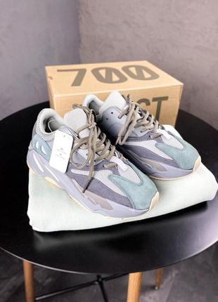 Женские кроссовки  adidas yeezy boost 700 teal blue1 фото