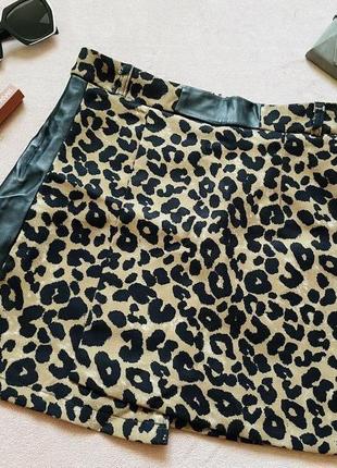 Юбка в леопардовый принт /леопардовая юбка4 фото