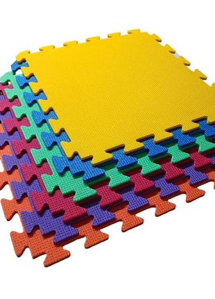 Дитячий килимок-пазл 480×480×10 мм помаранчевий2 фото