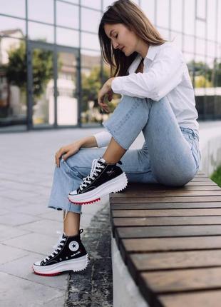 Кеди жіночих converse run star hike hi made with love valentines day конверс9 фото