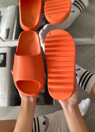 Мужские / женские шлепанцы  adidas yeezy slide orange3 фото