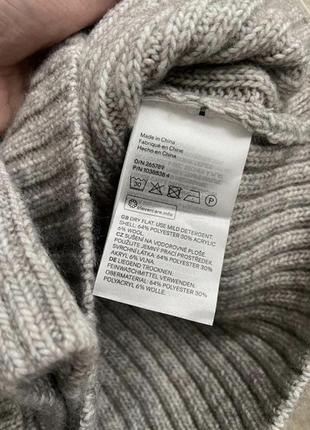 Шикарный тёплый укорочённый свитер h&m шерсть7 фото