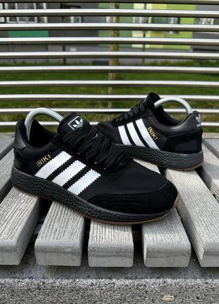 Кросівки adidas iniki, black2 фото