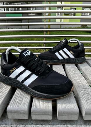 Кросівки adidas iniki, black4 фото