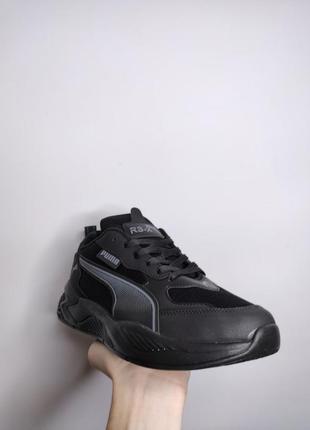 Кроссовки puma glacier total black6 фото