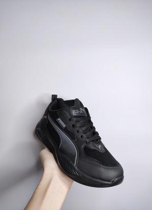 Кроссовки puma glacier total black5 фото