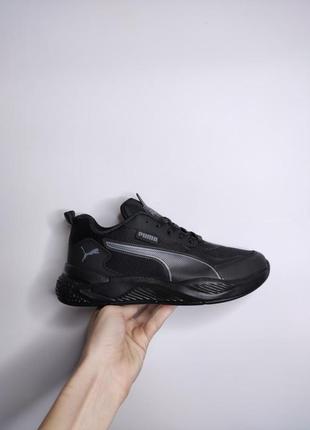 Кроссовки puma glacier total black1 фото