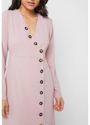 Новое нежно-розовое платье с пуговицами lost ink размер xs3 фото