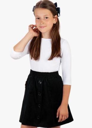 Вельветовая юбка для школы, черная школьная велюровая юбка для девочки, велюровая юбка для шкалы, черная юбка для девчонки1 фото