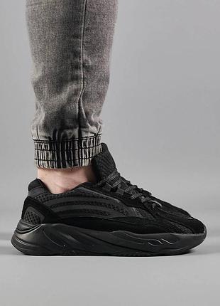 Мужские кроссовки adidas yeezy boost 700 v2 all black