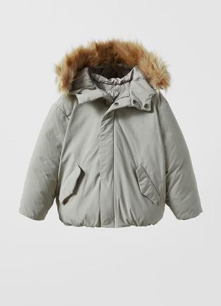 Новый пуховик zara premium