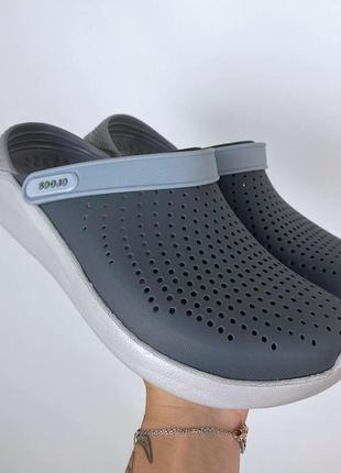 Crocs literide crey original чоловічі крокси original