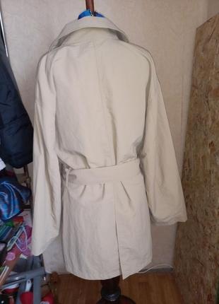 Pimkie belted short trench coat in beige бежевый,х 15 фото