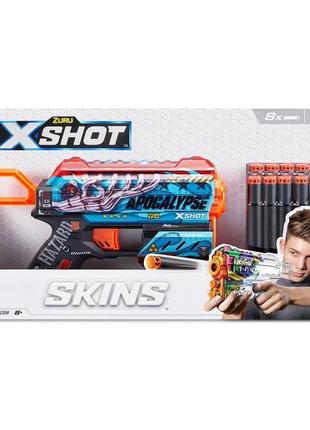 Скорострільний бластер x-shot skins flux apocalypse (8 патронів)