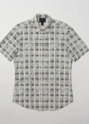 Roberto cavalli class printed cotton short sleeve 1927 front shirt мужская рубашка2 фото