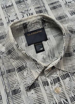 Roberto cavalli class printed cotton short sleeve 1927 front shirt мужская рубашка