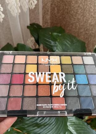 Палетка теней nyx professional makeup swear by it shadow palette2 фото