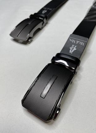 Ремни кожа  мужские 35мм.пряжка автомат 1508, коричневый